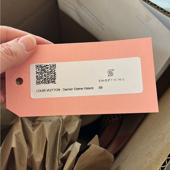 Louis Vuitton Damier Ébène Patent heels size 39 - Picture 4 of 4